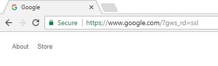 Google Chrome HTTPS Indicator Lock