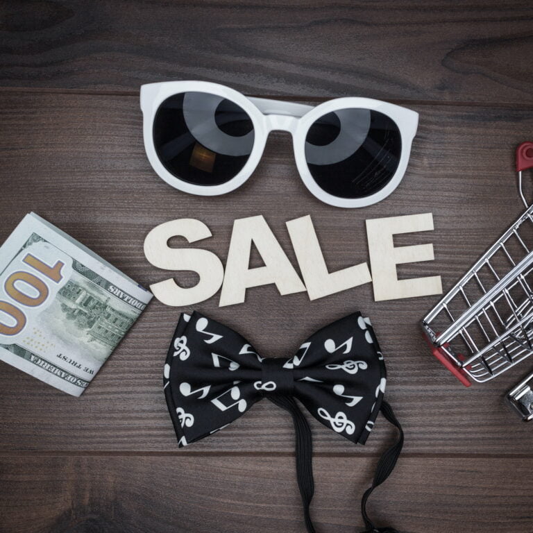Sale Concept On The Wooden Background
