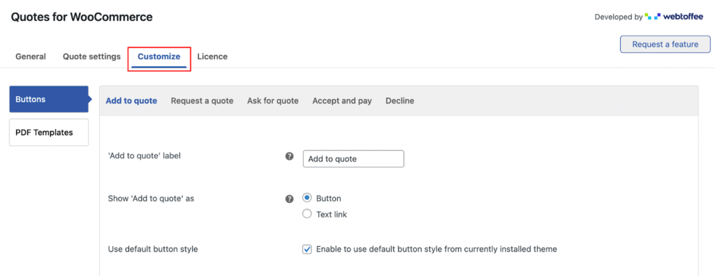 Quote for WooCommerce screenshot